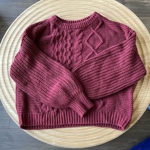 Free People Dream Cable Knit Sweater